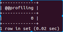 profiling=0，未打开